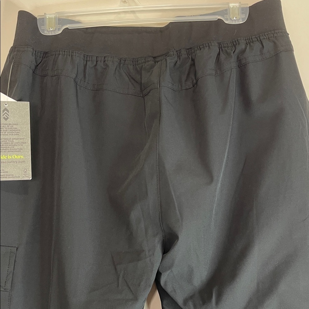 Free Country NWT Get Out There Hiking Jogger Pants Black Cargo Fleece Lined L - Picture 5 of 13